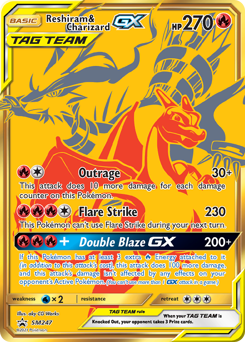 Reshiram e Charizard GX