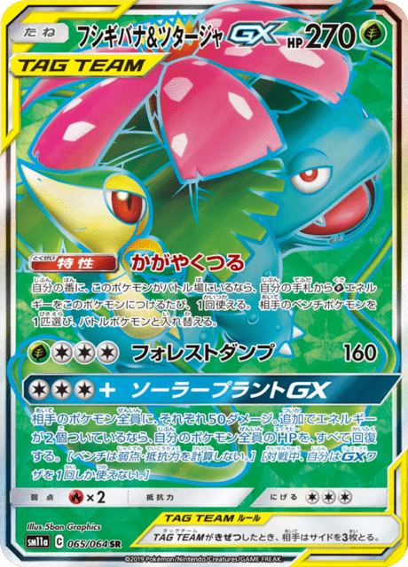 Venusaur & Snivy Tag Team GX